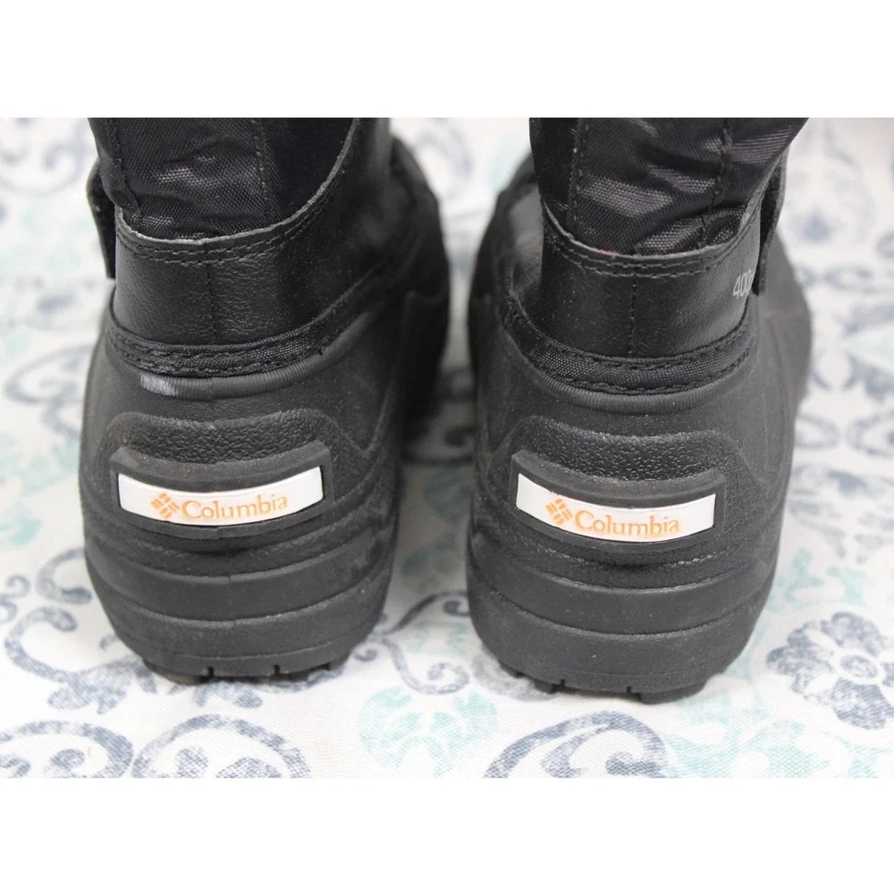 Columbia Kids Black Waterproof 400g Insulated Snow Boots BC1324-012‎ Size 13